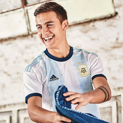 Authentic Argentina 2019 Adidas Home White Jersey - M