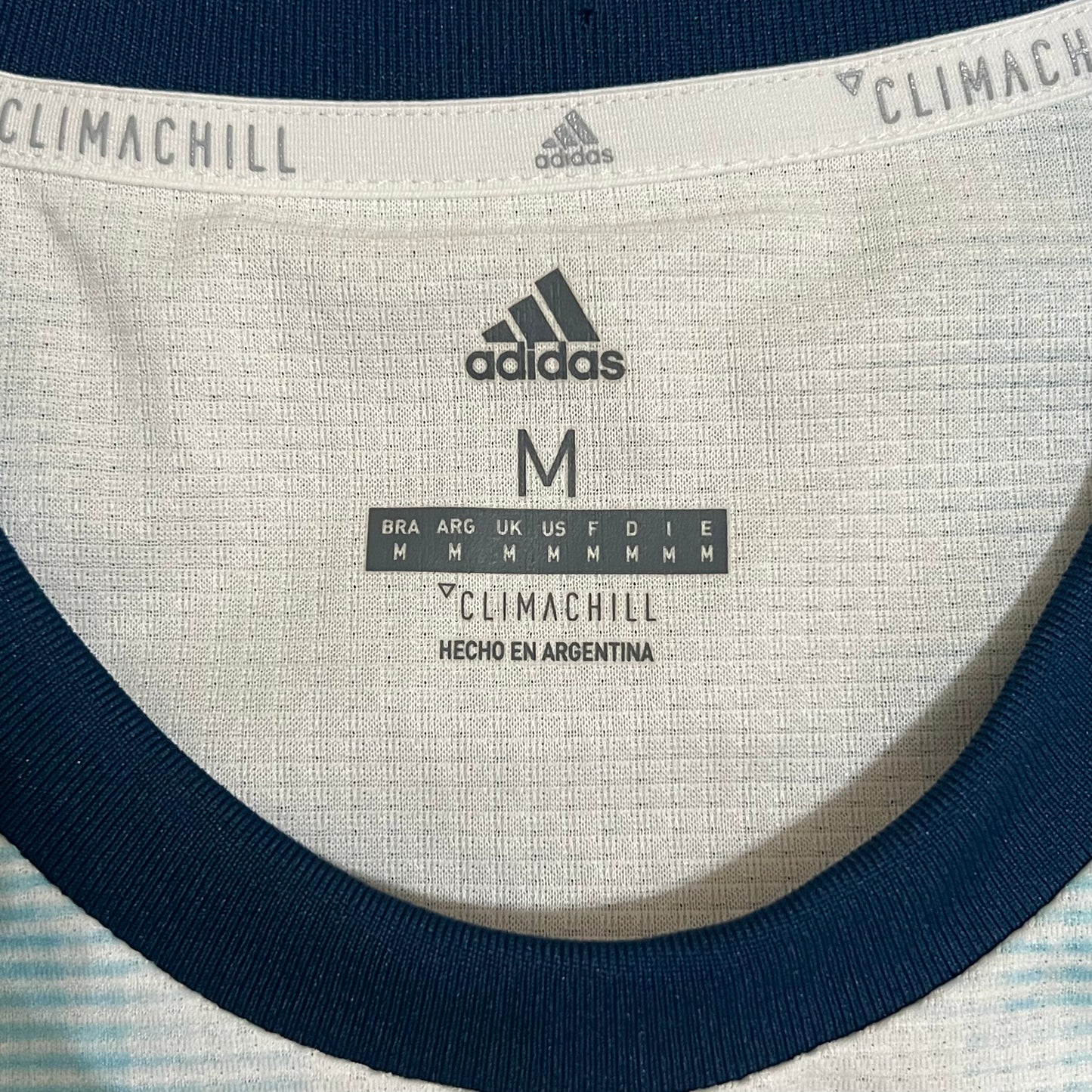 Authentic Argentina 2019 Adidas Home White Jersey - M