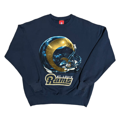 St. Louis Rams Helmet Crewneck - L