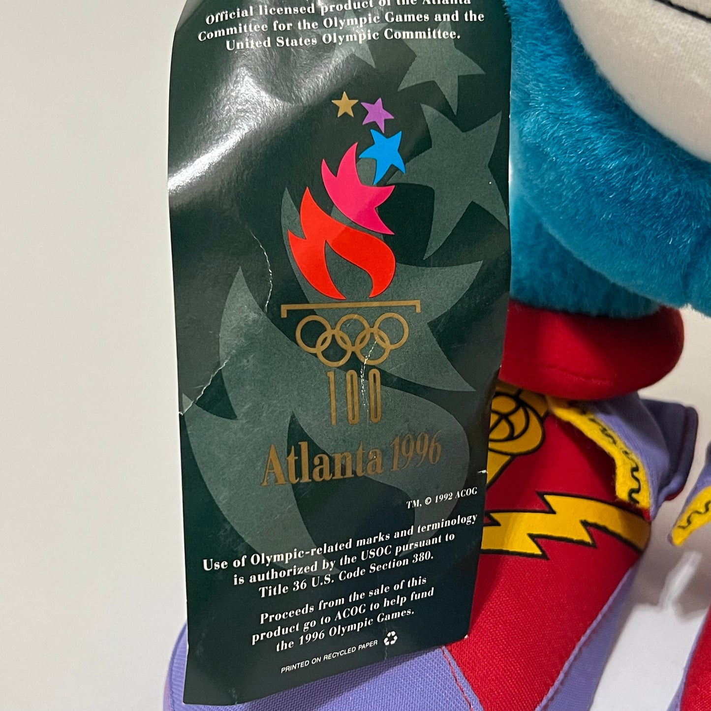 Deadstock 1996 Atlanta Olympics Izzy Mascot 13” Plushie