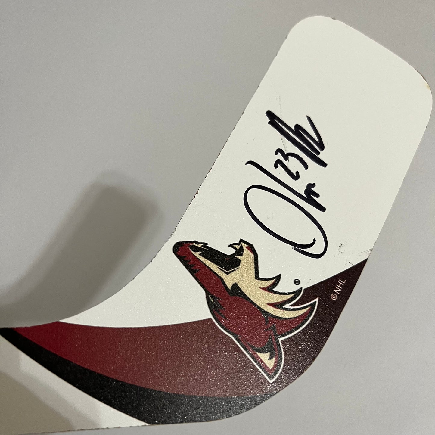 Signed Oliver Ekman Larsson Arizona Coyotes Mini Hockey Stick with COA