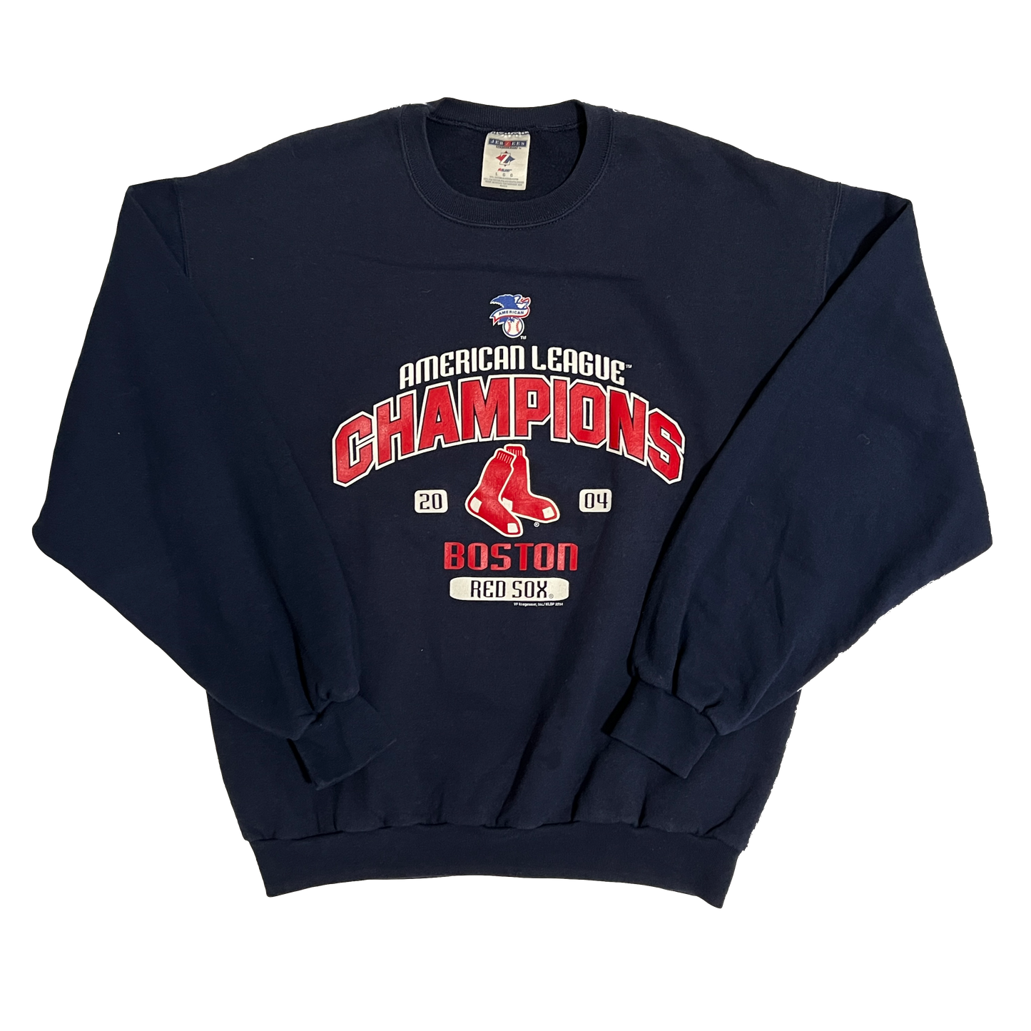 Boston Red Sox 2004 AL Champs Crewneck - L