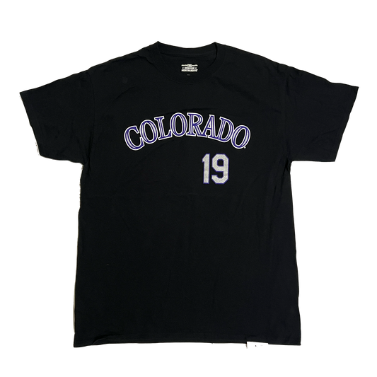 Charlie Blackmon Colorado Rockies Name & Number Shirt - L