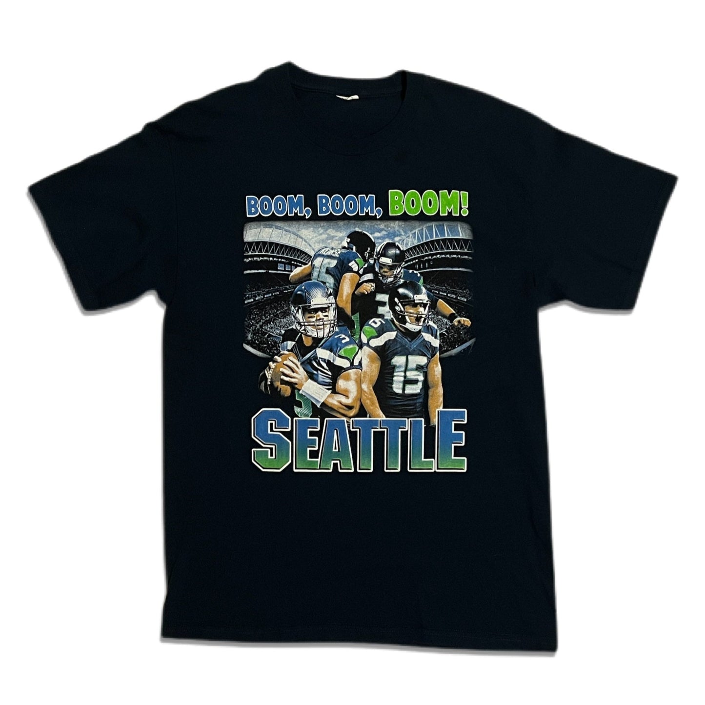 Seattle Seahawks Russell Wilson & Jermaine Kearse Shirt - L