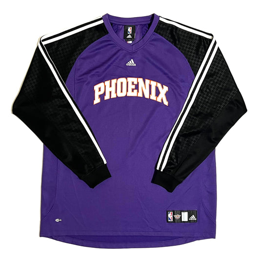 Phoenix Suns Adidas Warm Up Long Sleeve Shirt - L