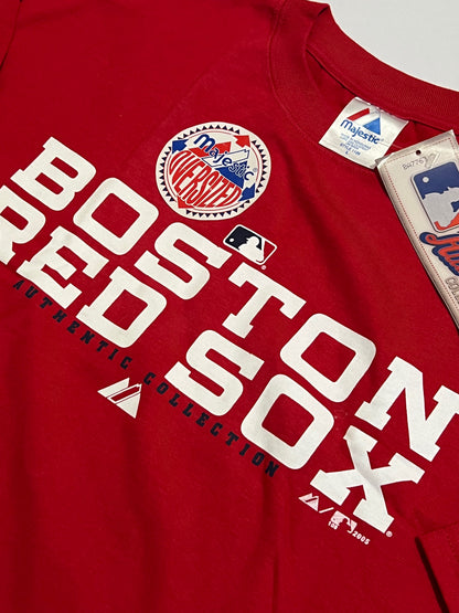 2005 Boston Red Sox Majestic Authentic Collection Oversized Shirt - L