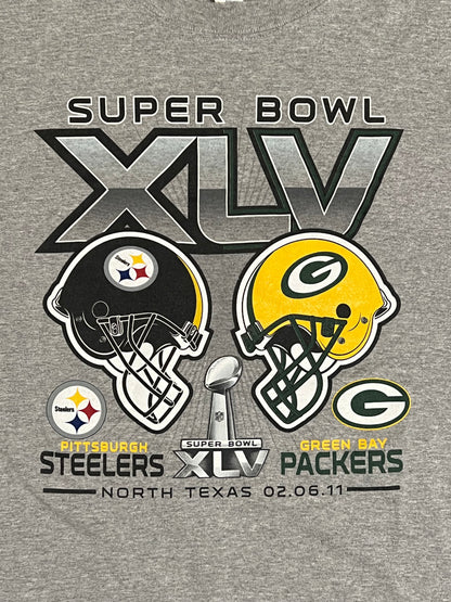 Super Bowl XLV Steelers vs Packers Shirt - XL
