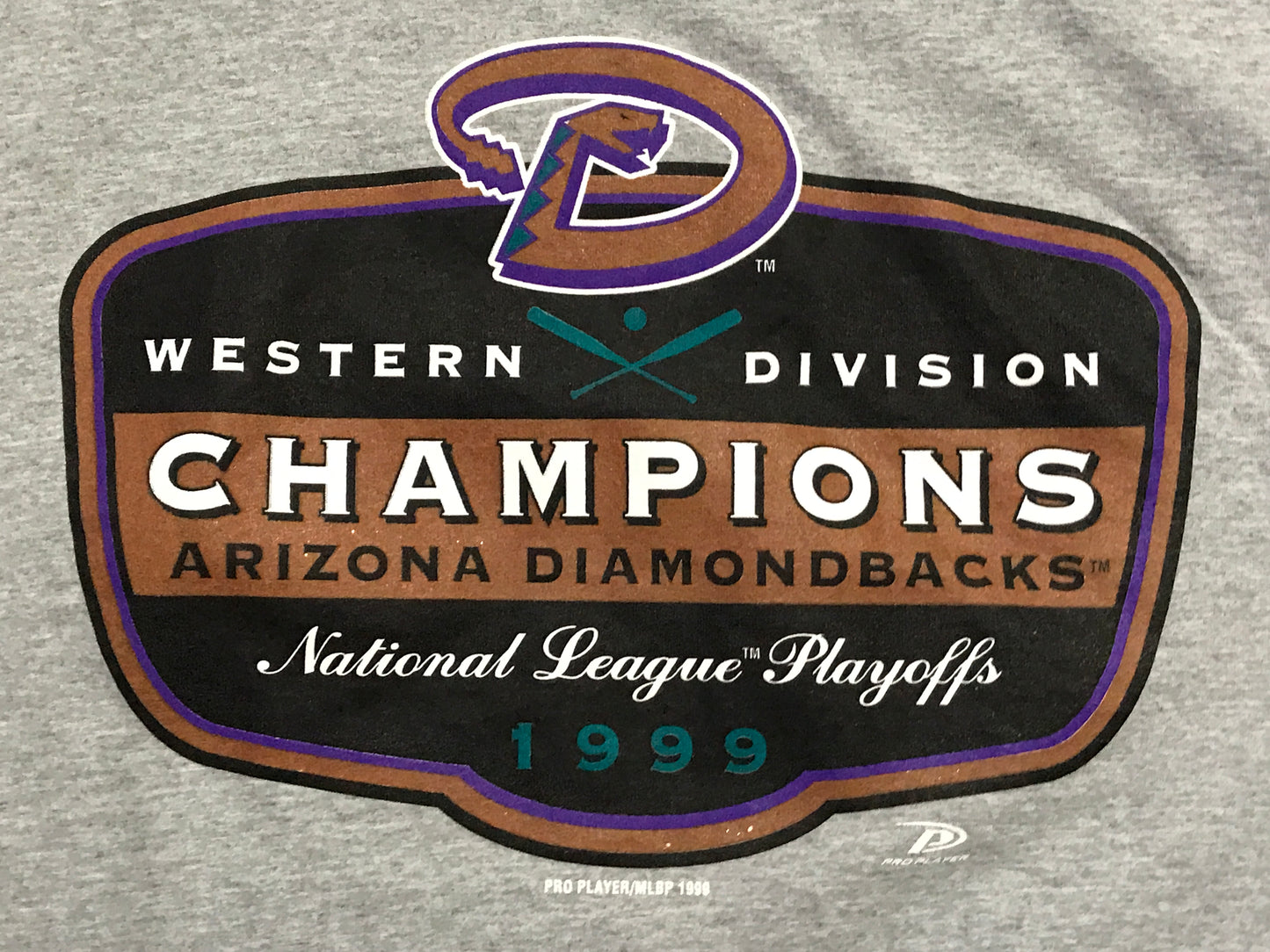 Vintage 1999 Arizona Diamondbacks Division Champs Playoff Shirt - 2XL