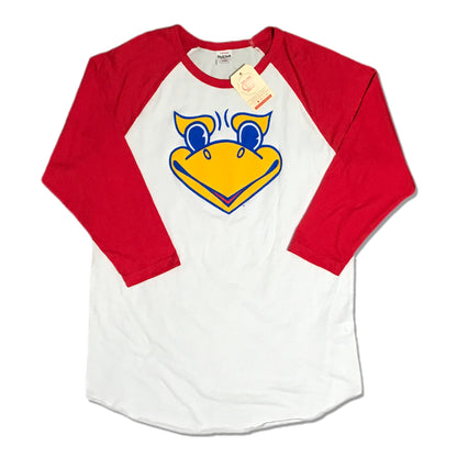 Limited Edition Kansas Jayhawks Mascot Raglan T - 2XL