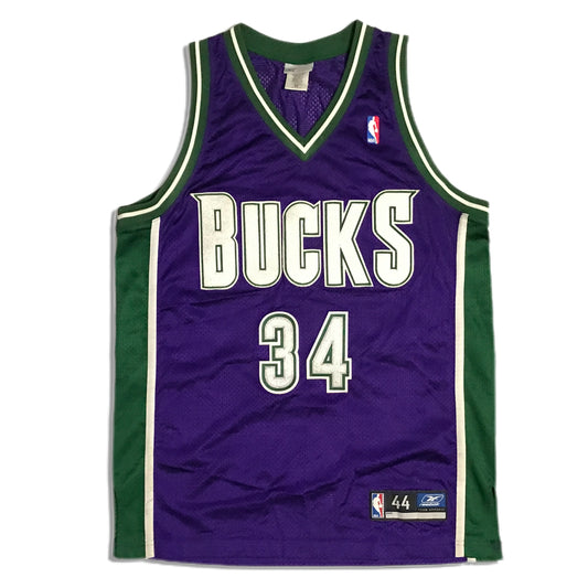 Vintage Ray Allen Authentic Reebok Milwaukee Bucks Jersey - L