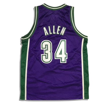 Vintage #34 RAY ALLEN Milwaukee Bucks NBA Champion Jersey 10-12
