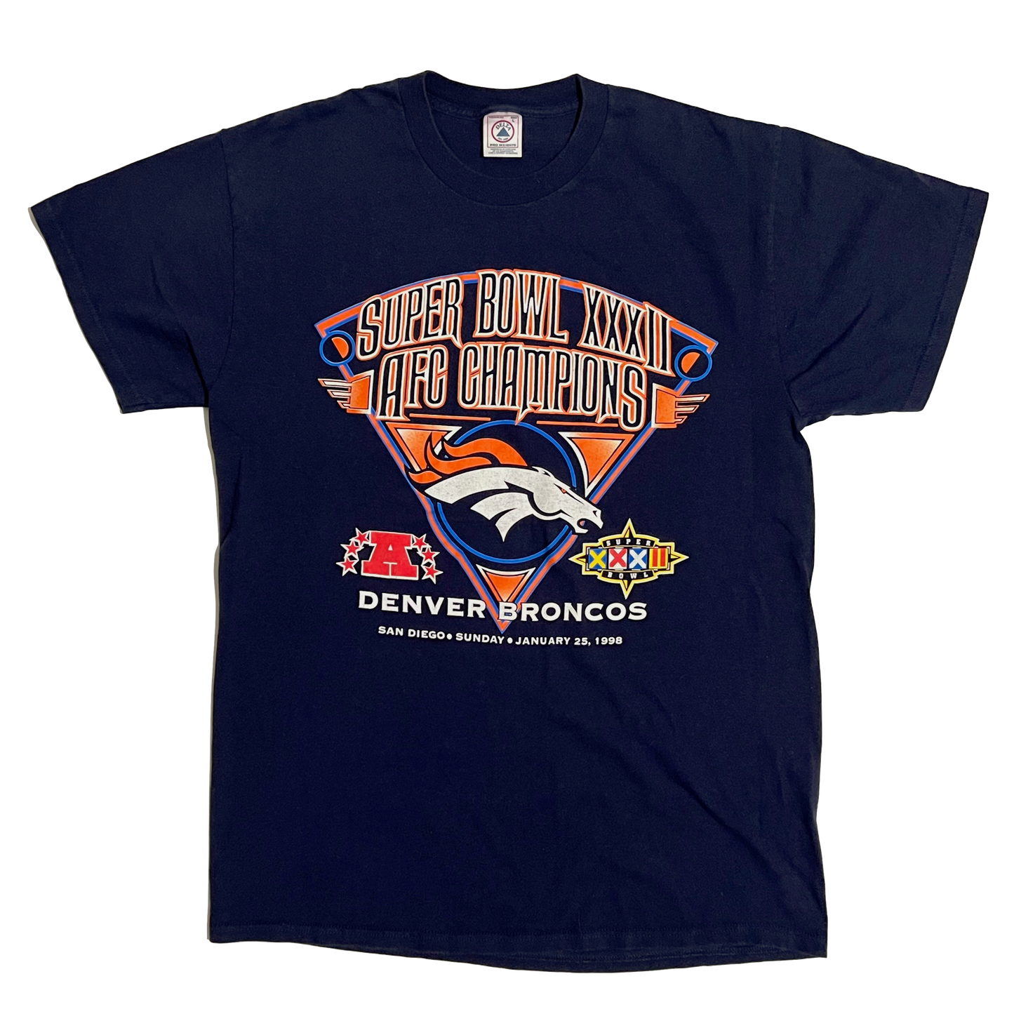 1998 Super Bowl XXXII Denver Broncos Shirt - L