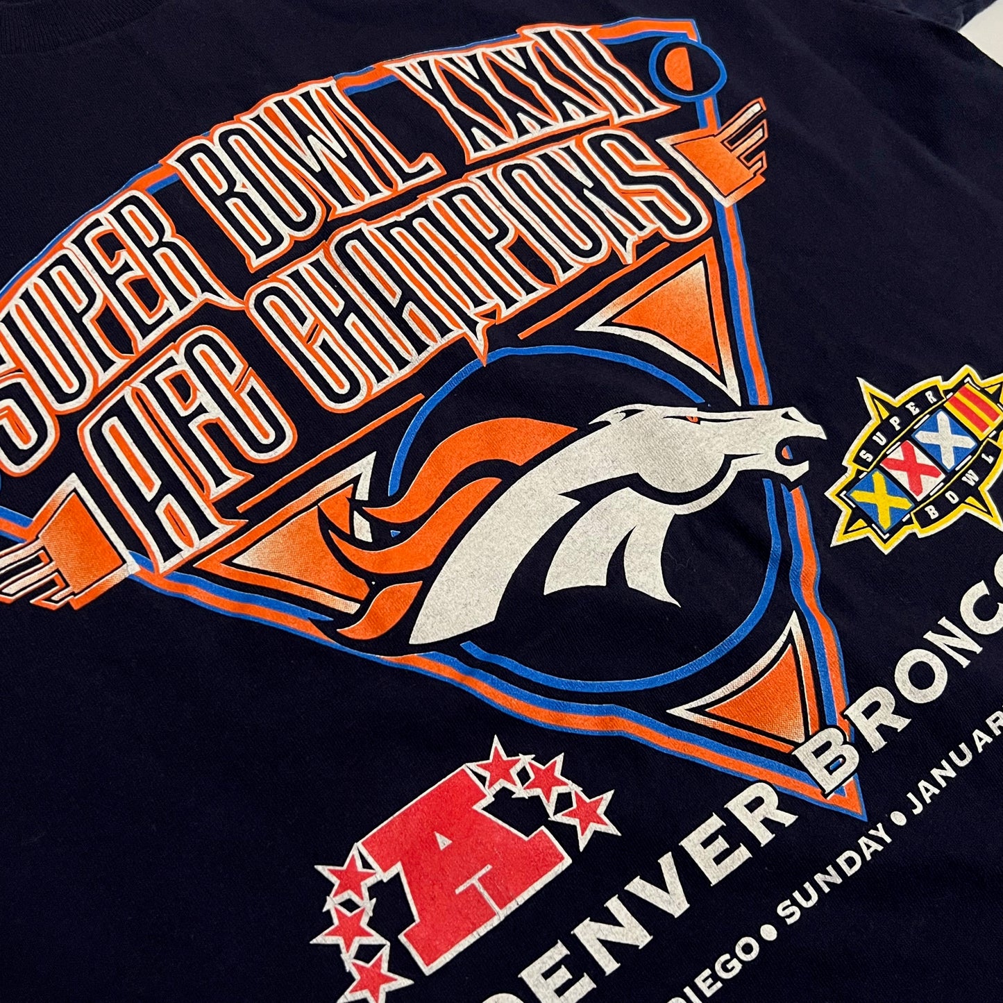 1998 Super Bowl XXXII Denver Broncos Shirt - L