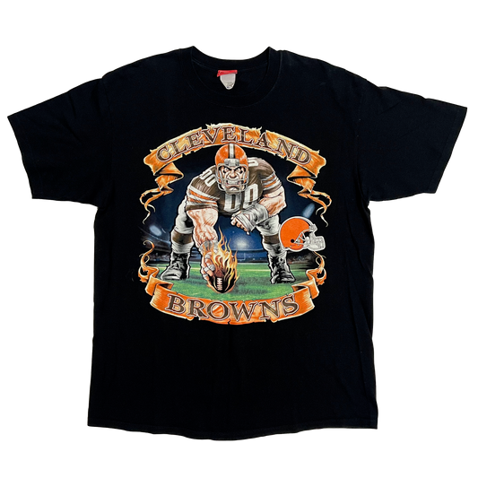 90's Cleveland Browns Large Graphic Shirt - XL