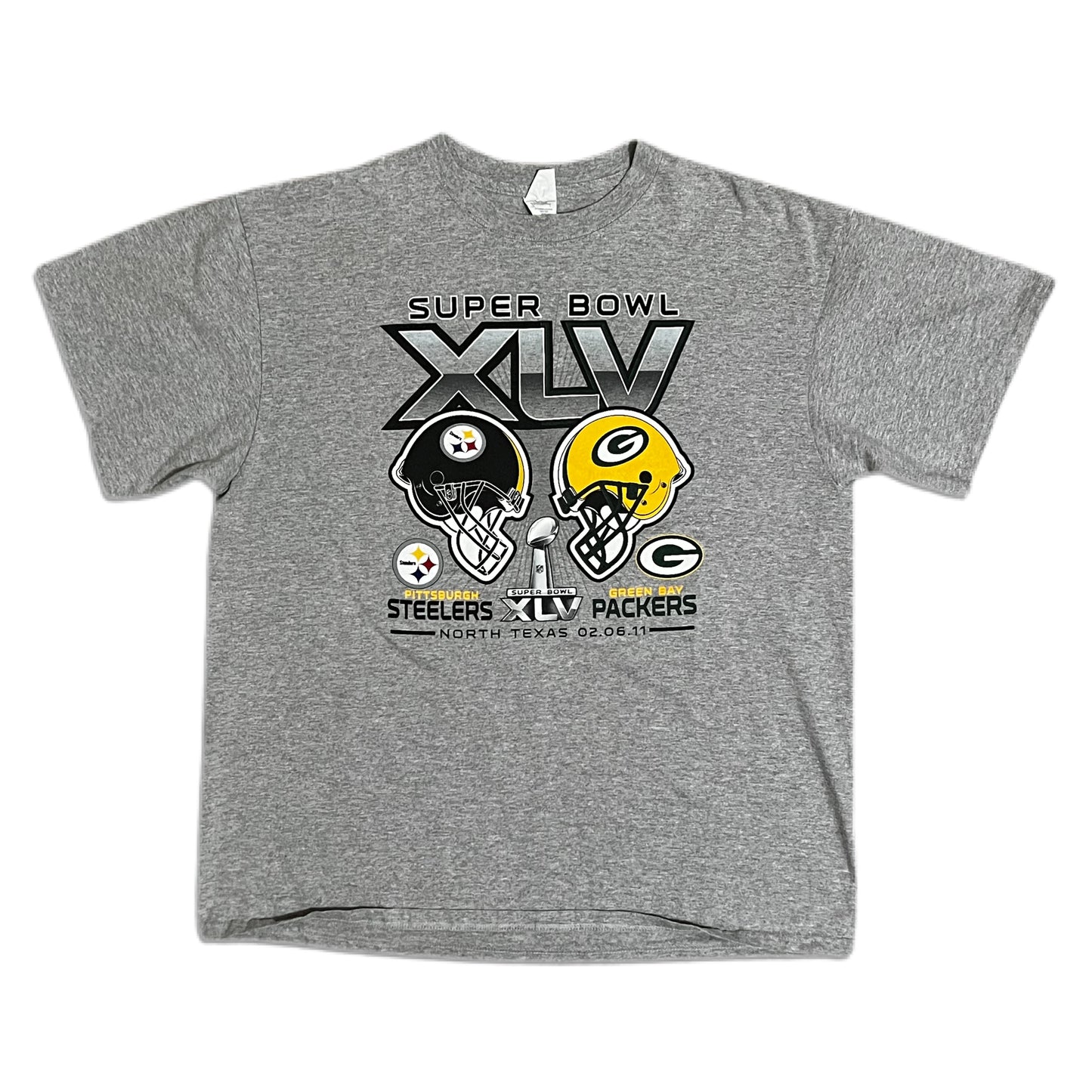 Super Bowl XLV Steelers vs Packers Shirt - XL