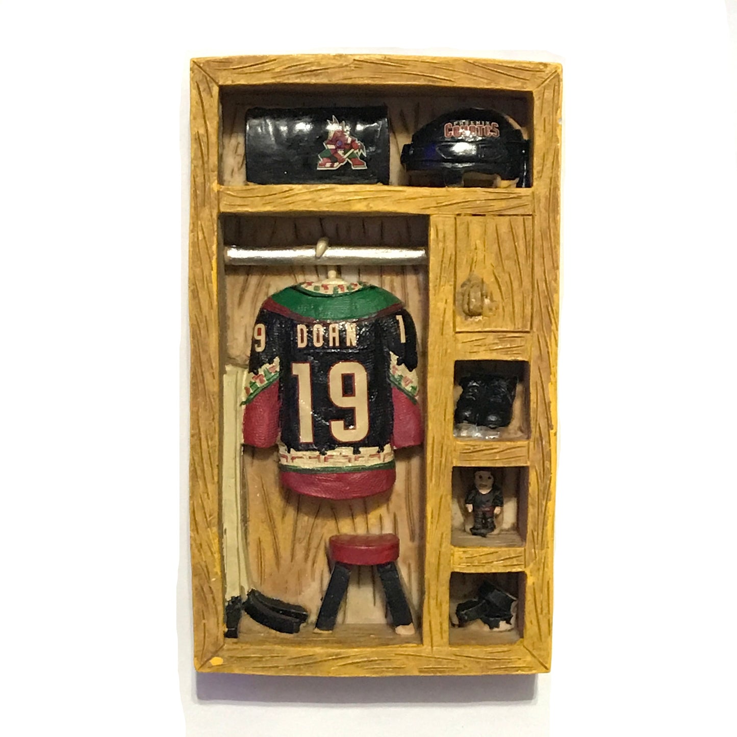 Arizona Coyotes Shane Doan Mini Locker Sculpture