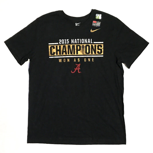 Alabama 2015 National Champions Official Locker Room T Shirt - XL