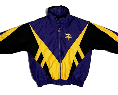 90’s Minnesota Vikings Embroidered NFL Game Day Jacket - L