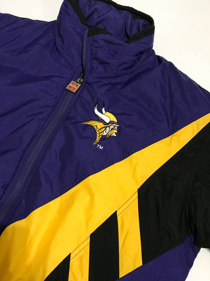 90’s Minnesota Vikings Embroidered NFL Game Day Jacket - L