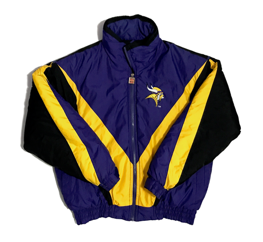 90’s Minnesota Vikings Embroidered NFL Game Day Jacket - L