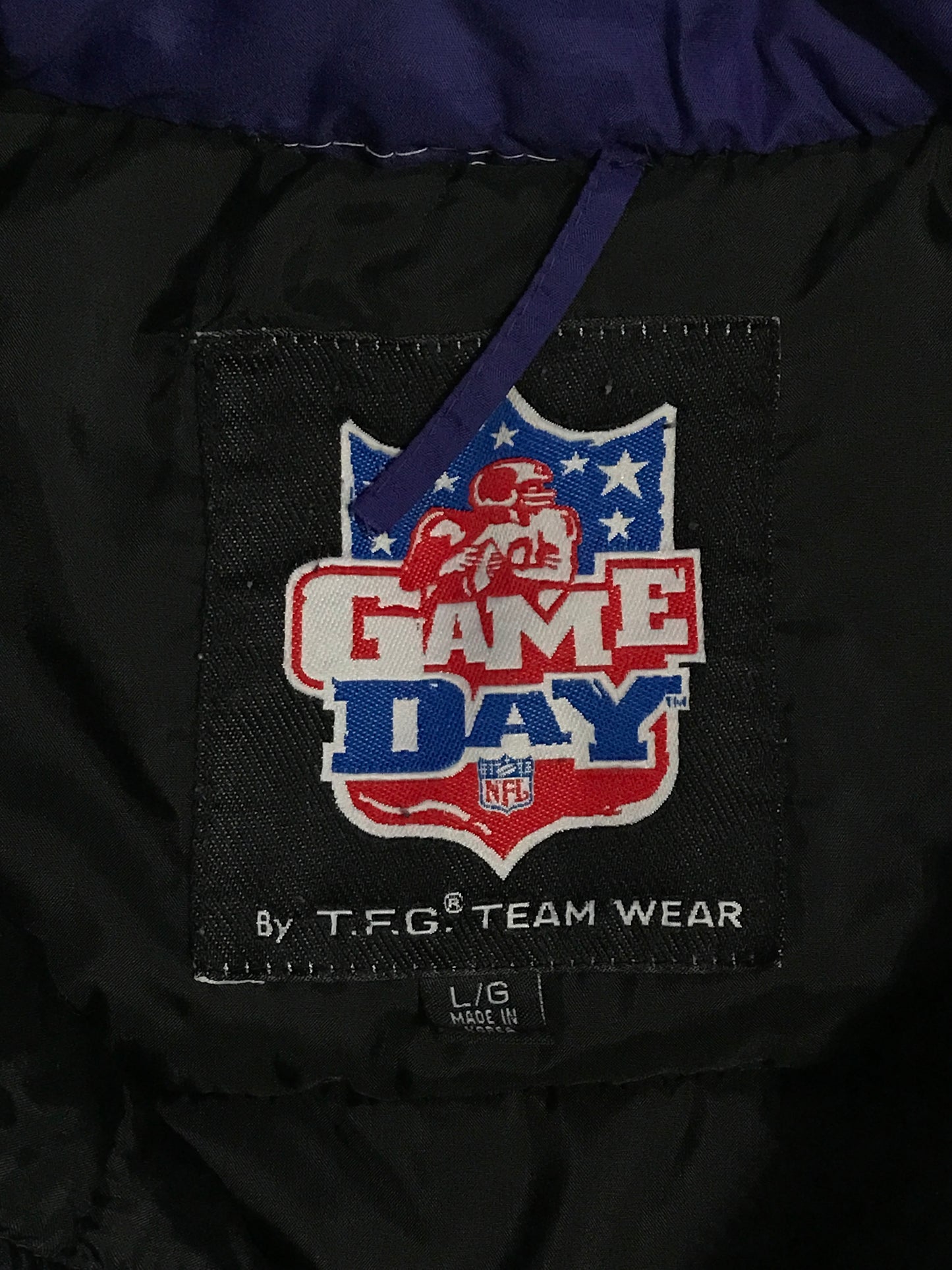 90’s Minnesota Vikings Embroidered NFL Game Day Jacket - L