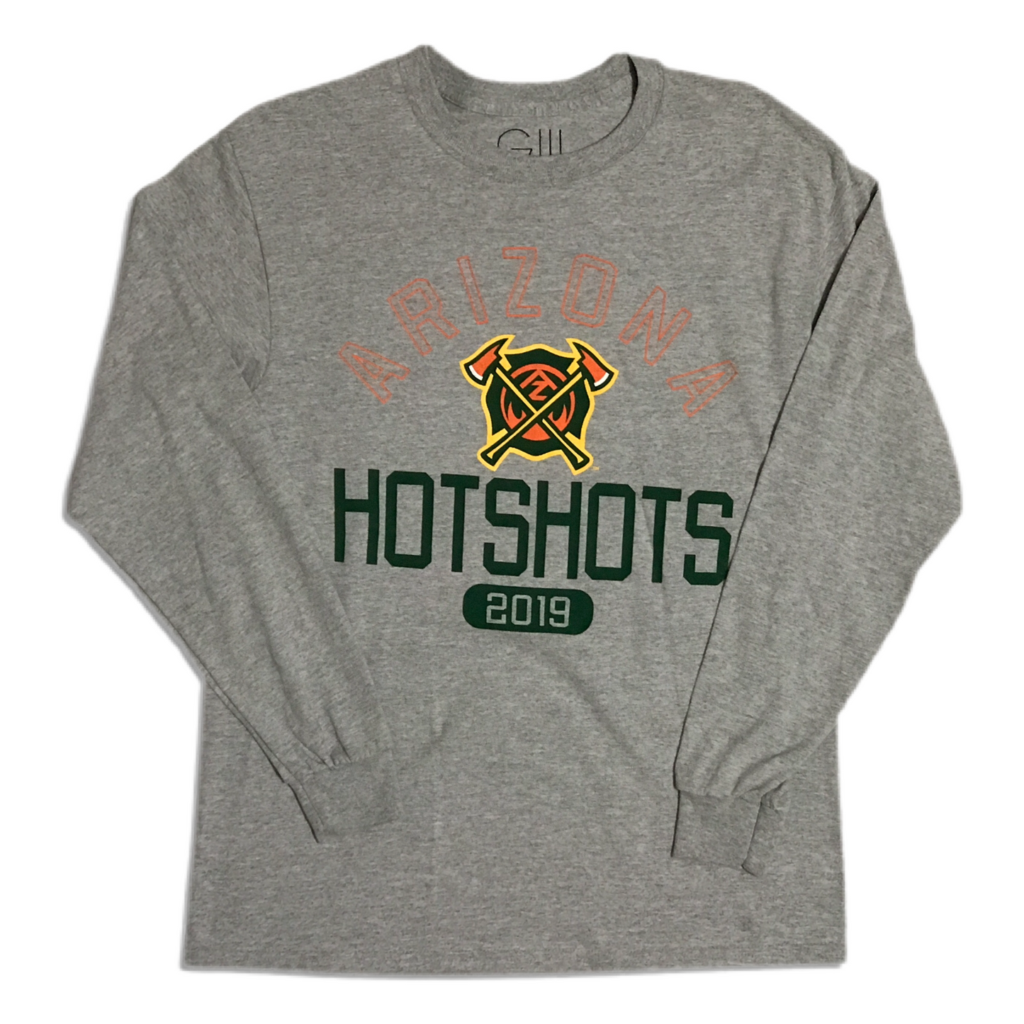 Arizona Hotshots AAF Grey Long Sleeve Shirt - M