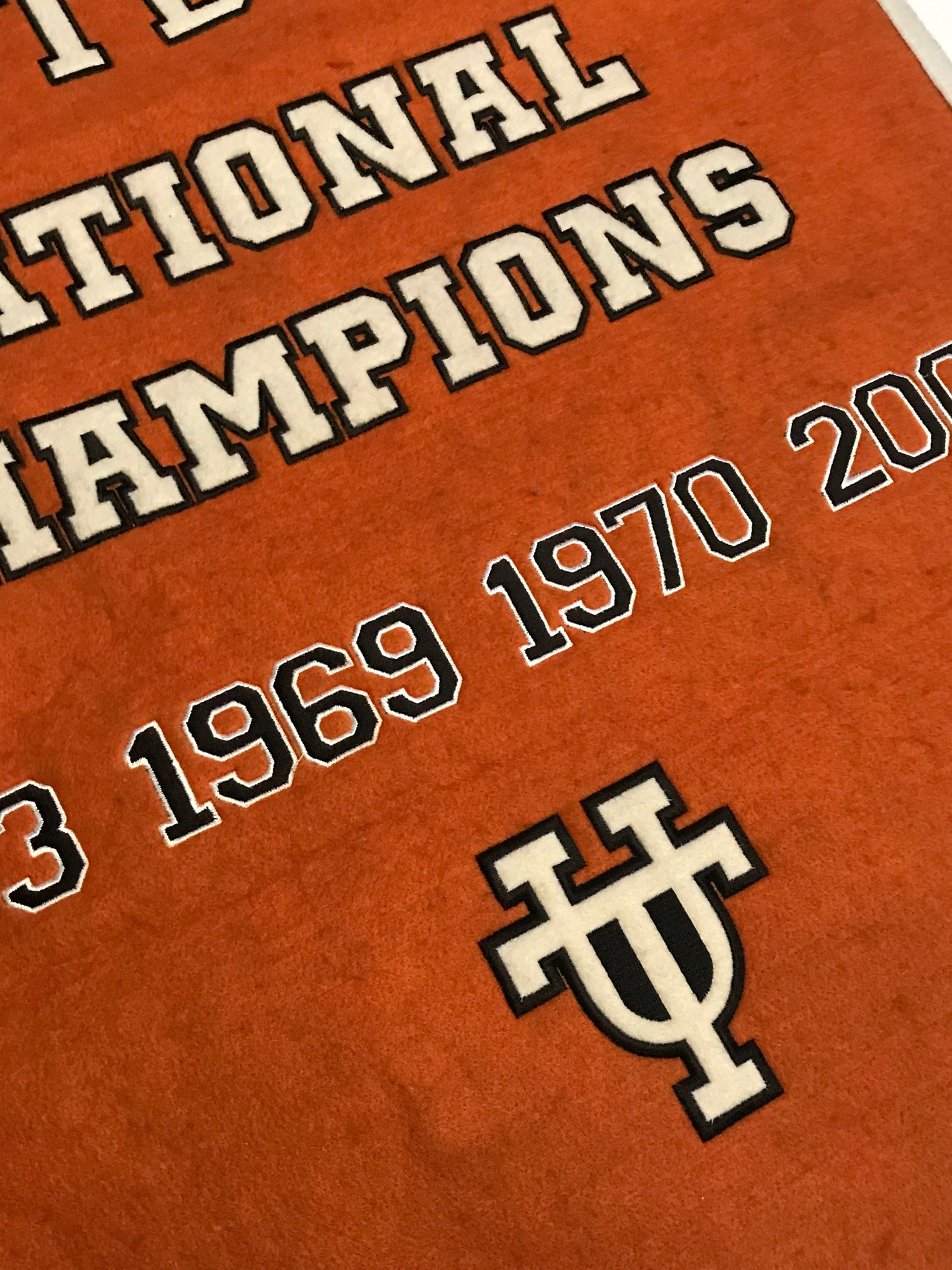 Large Texas Longhorns National Championship Banner