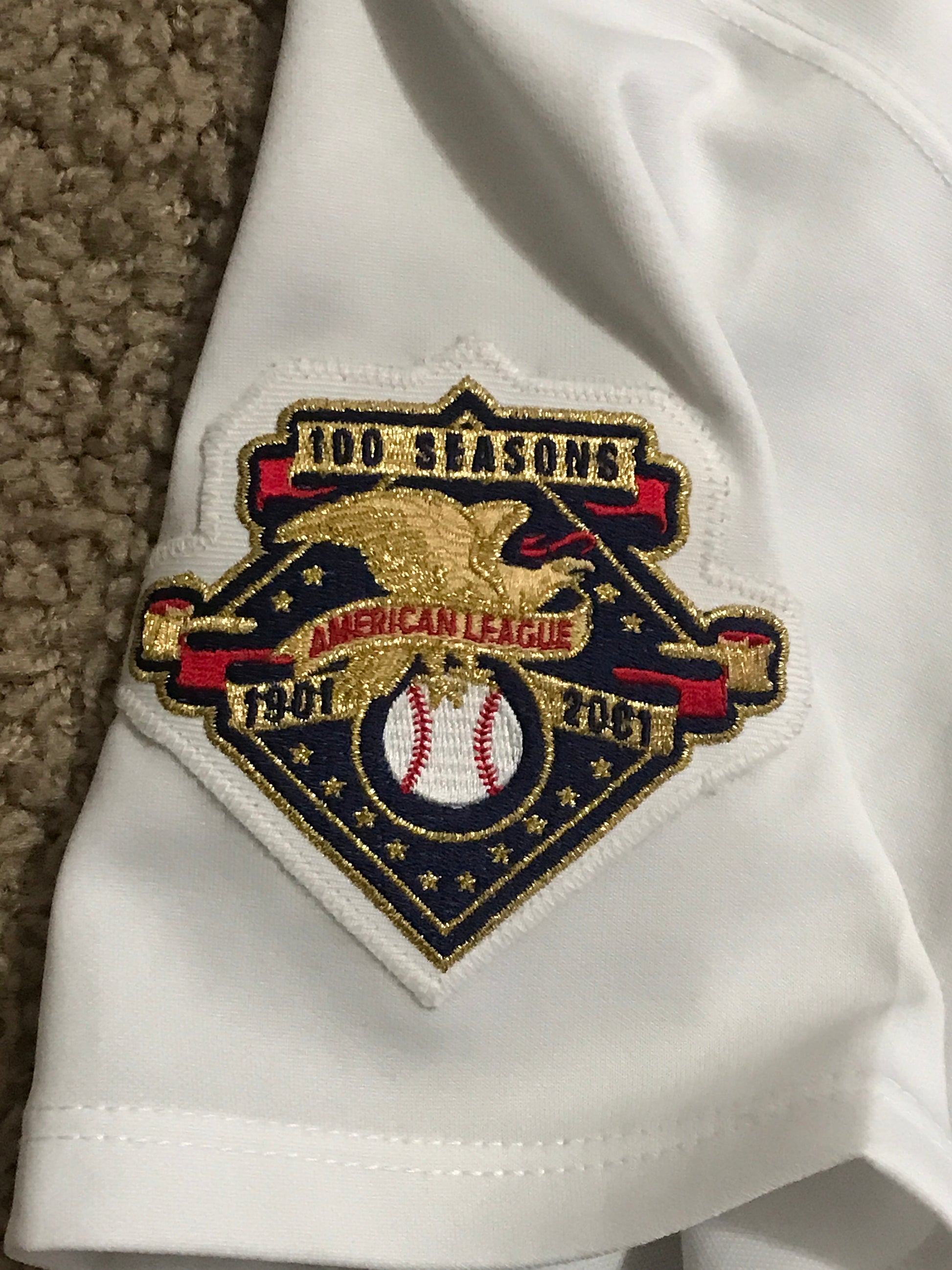 2001 AMERICAN LEAGUE 100TH YEAR Charter Member OFFICIAL MLB PATCH