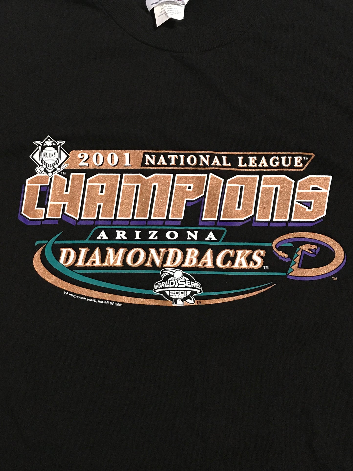 Vintage Arizona Diamondbacks 2001 NL Champs Shirt - L