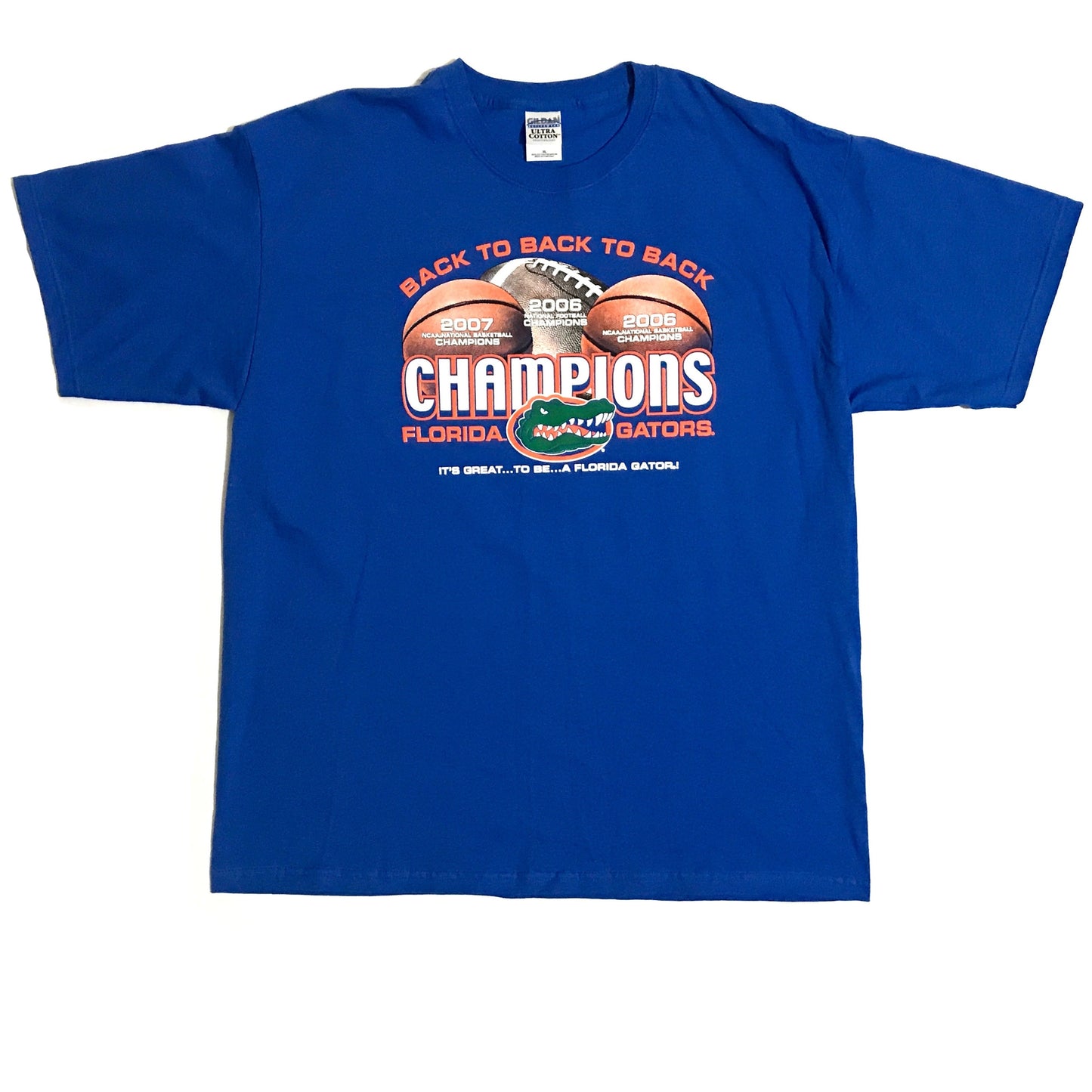 2006 Florida Gators Football & Basketball Champions Shirt - XL