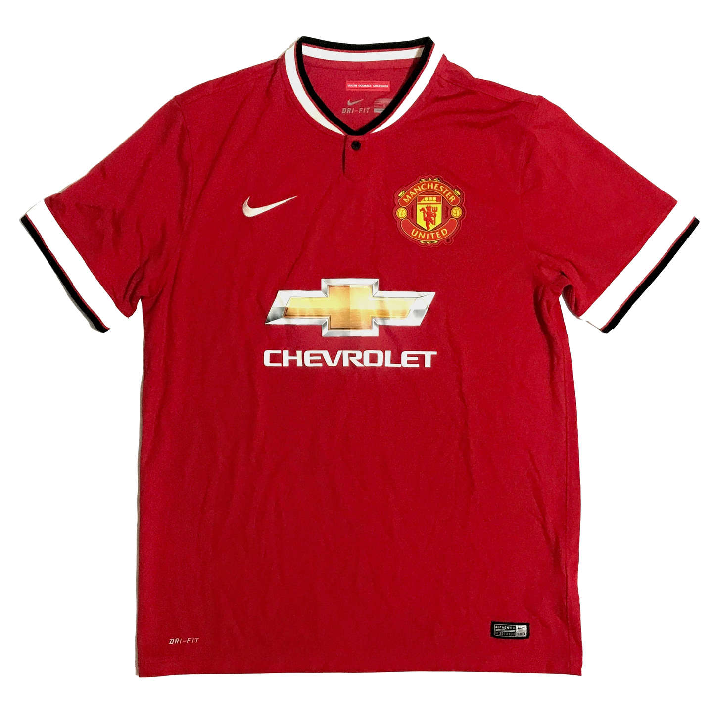 Authentic Manchester United 2014 Home Nike Jersey - L