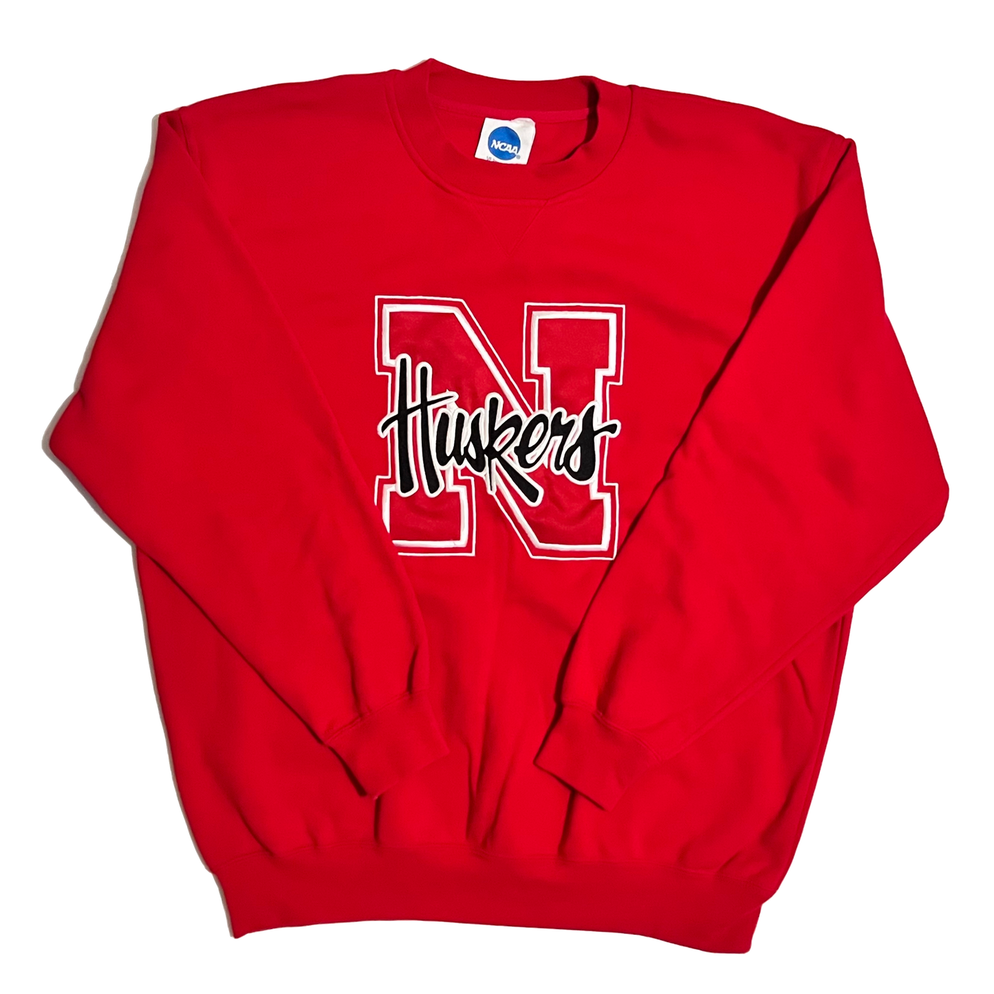 Nebraska Cornhuskers Embroidered Crewneck - L