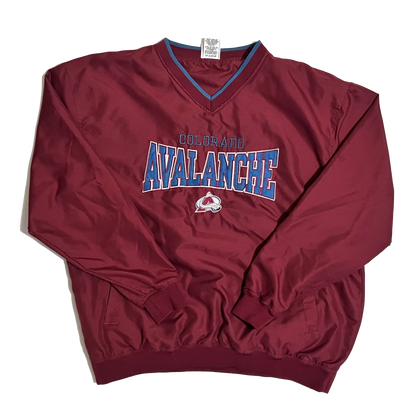 Colorado Avalanche Embroidered Pullover Jacket - L