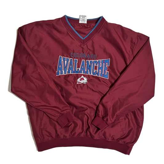 Colorado Avalanche Embroidered Pullover Jacket - L