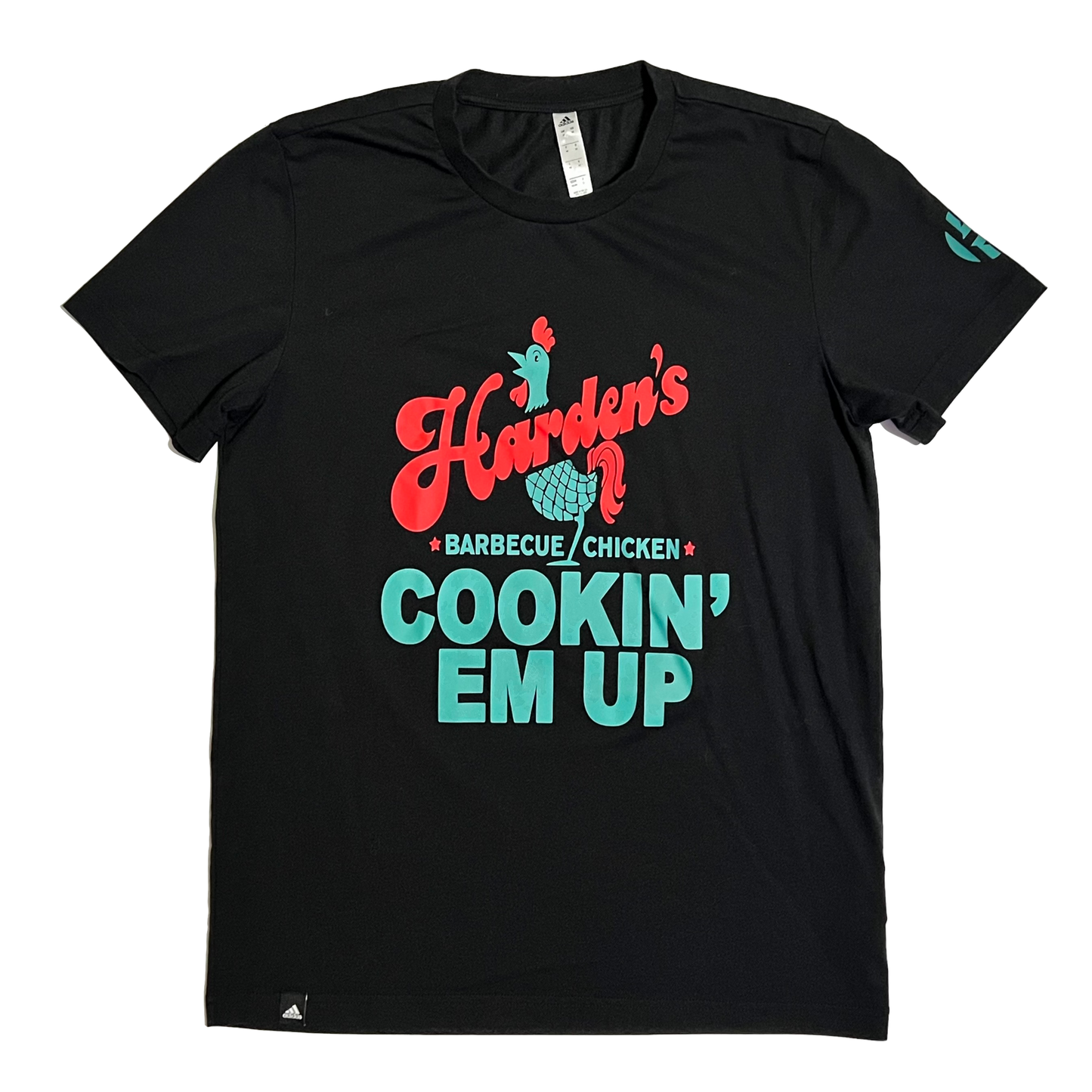 James Harden BBQ Chicken Cookin' Em Up Adidas Shirt - M