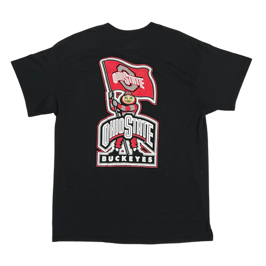 Ohio State Buckeyes Football Brutus with Flag Shirt - L