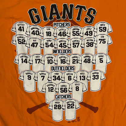 San Francisco Giants 2010 World Series Roster Shirt