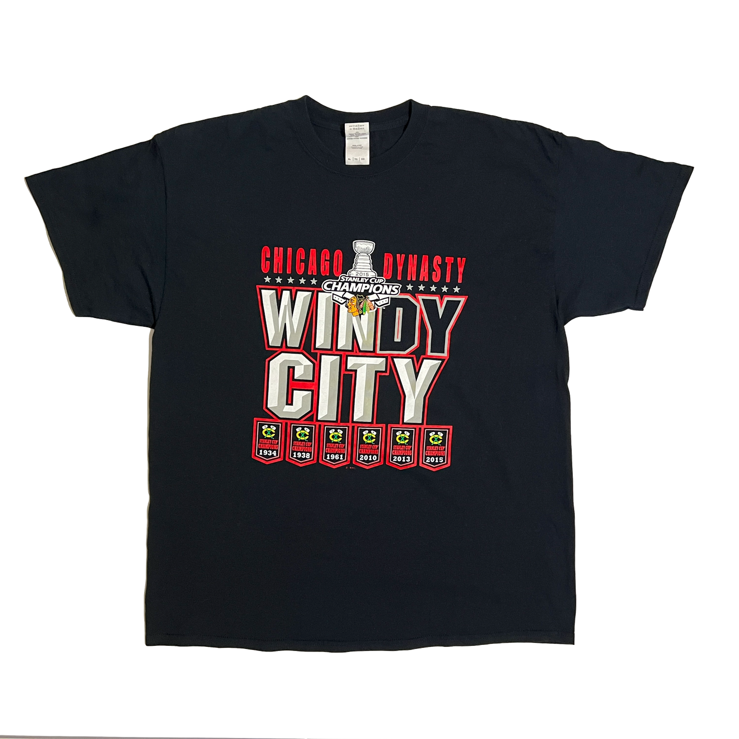 Chicago Blackhawks 2015 Stanley Cup Champs Shirt - XL