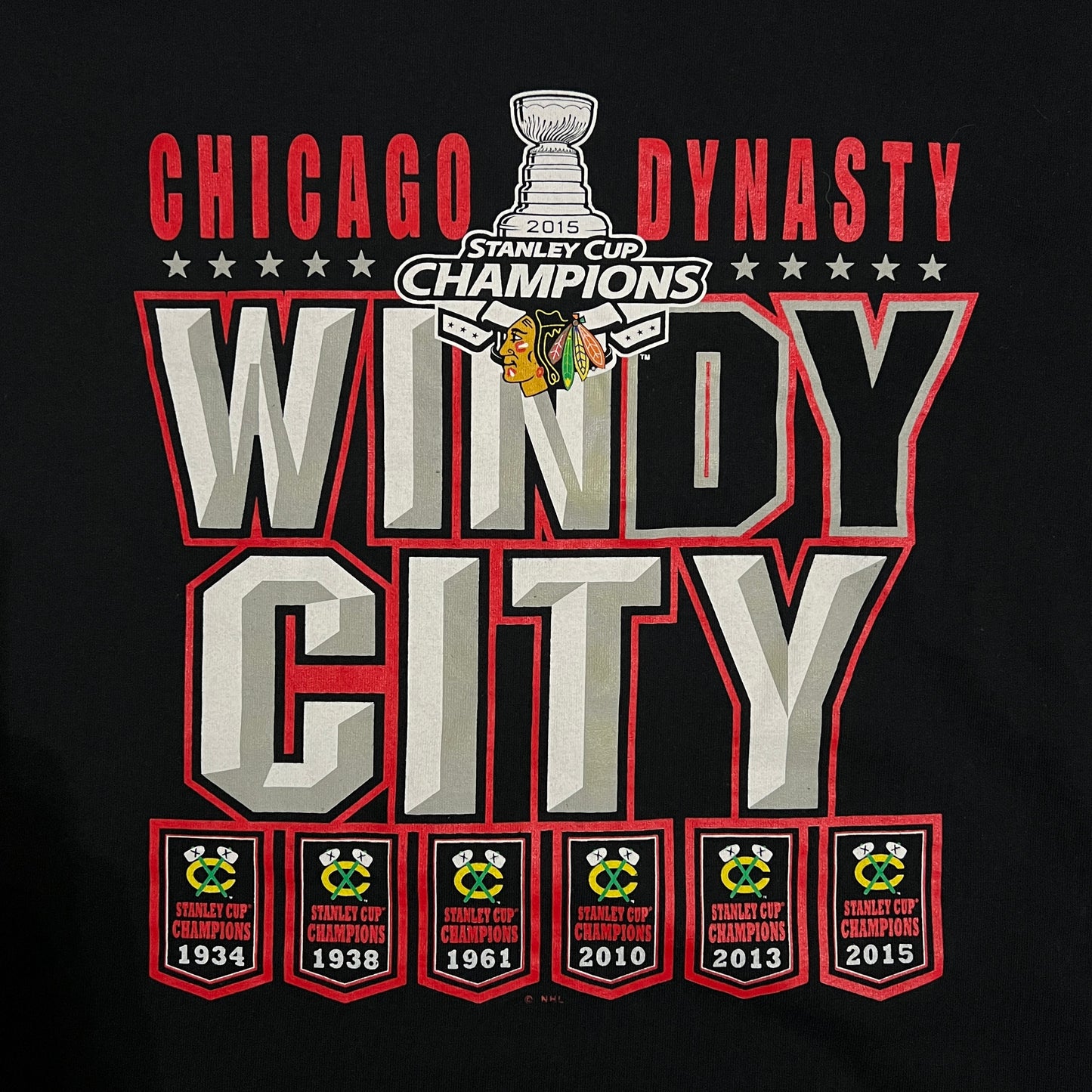 Chicago Blackhawks 2015 Stanley Cup Champs Shirt - XL