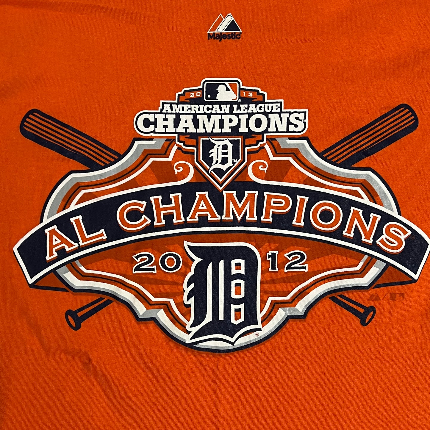 Detroit Tigers 2012 AL Champs Majestic Shirt - M