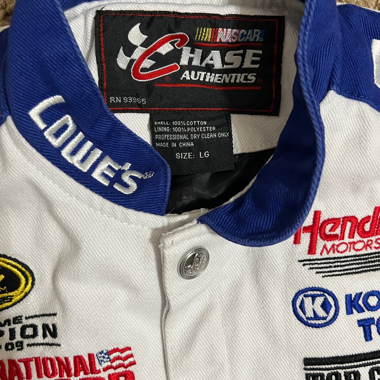 Jimmy Johnson Lowes NASCAR Racing Team Jacket - YL