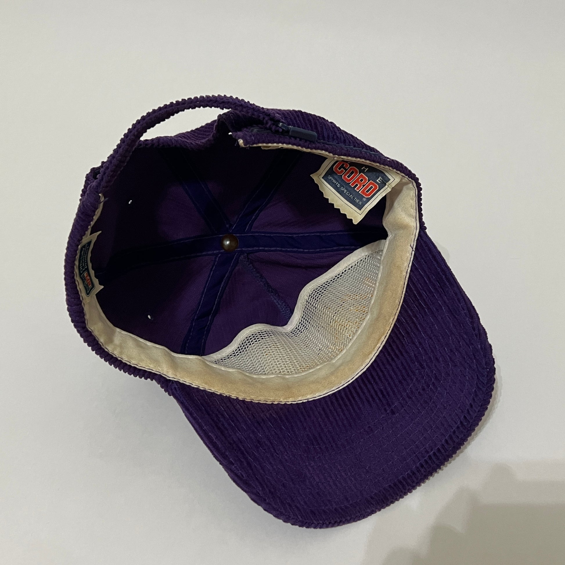 Vintage Minnesota Vikings 90's Purple Corduroy Hat