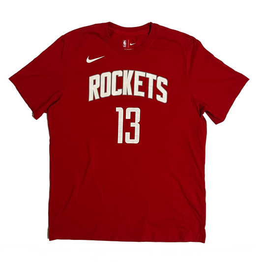James Harden Houston Rockets Name & Number Shirt - L
