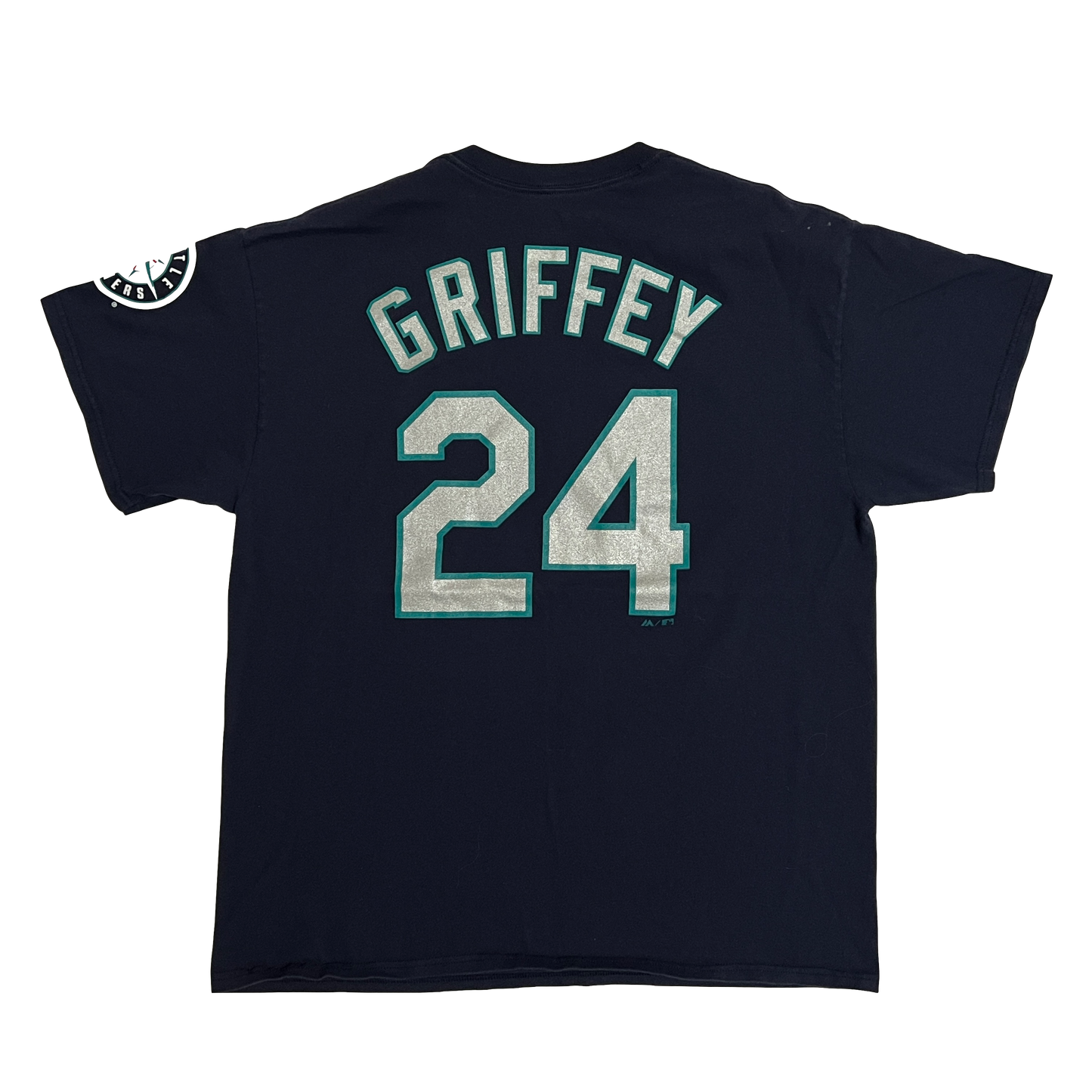 Ken Griffey Jr Seattle Mariners Name & Number Shirt - L