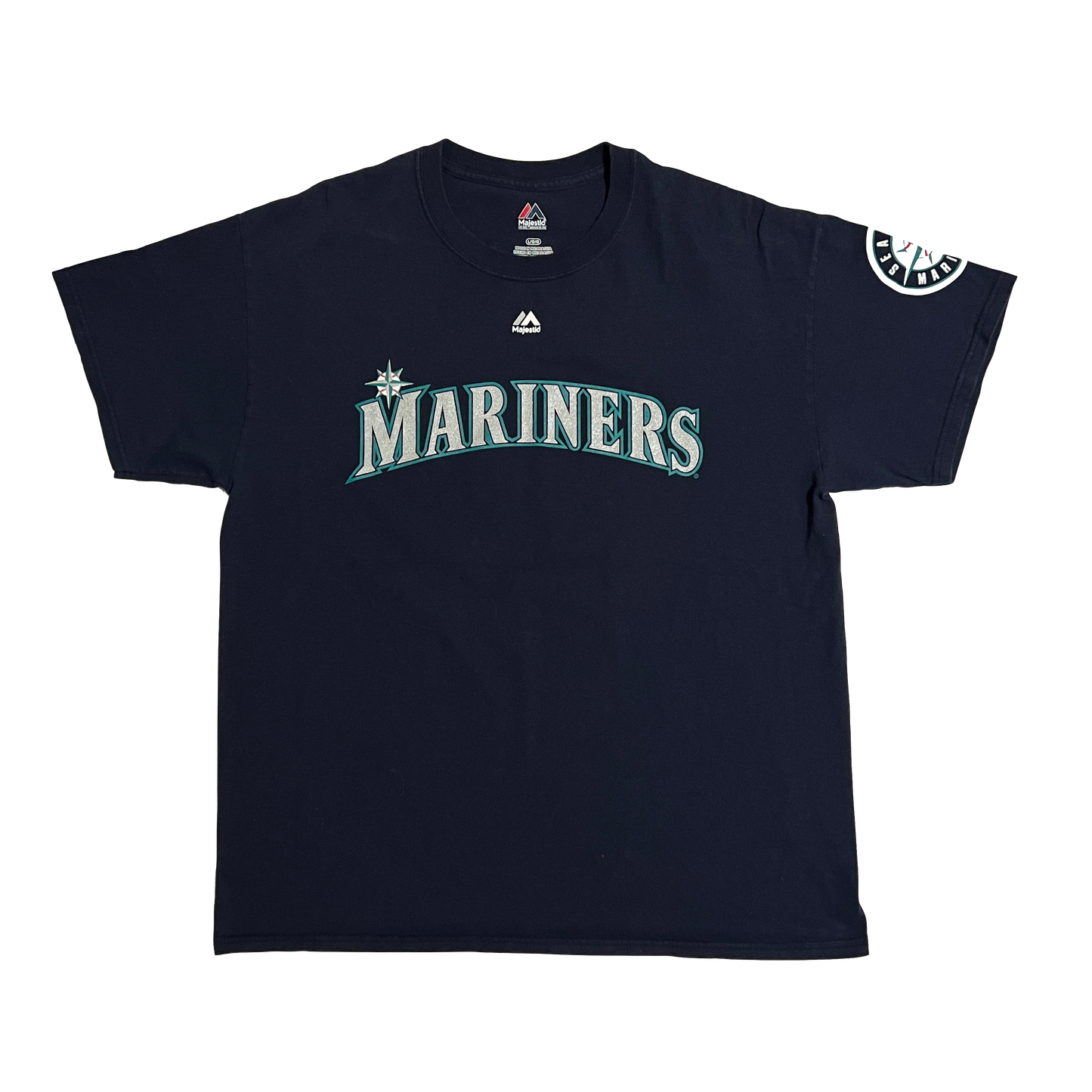 Ken Griffey Jr Seattle Mariners Name & Number Shirt - L