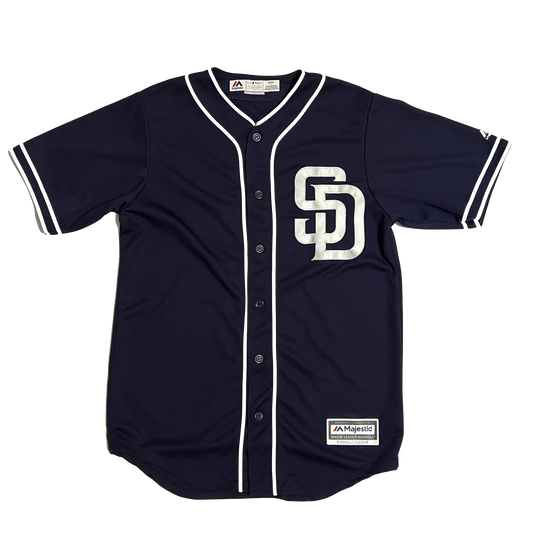 San Diego Padres Navy Blue Alternate Cool Base Jersey - S