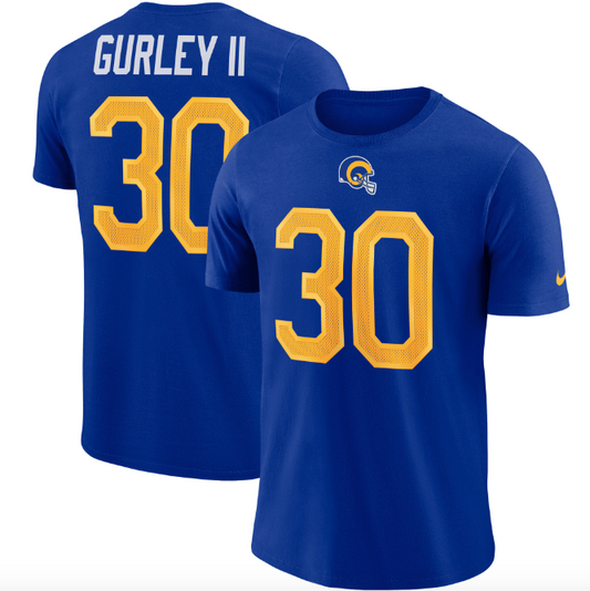 Todd Gurley Los Angeles Rams Name & Number Shirt - M