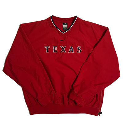Texas Rangers Nike Center Check Pullover - L
