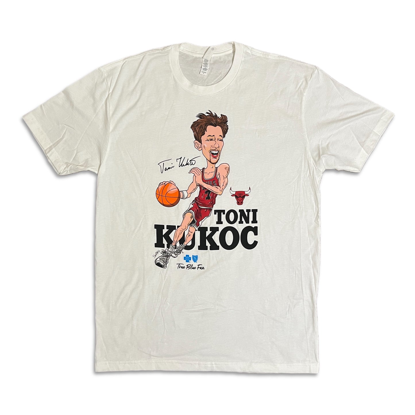 Toni Kukoc Chicago Bulls Caricature Shirt - L