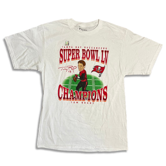 Tom Brady Tampa Bay Buccaneers Super Bowl LV Caricature Shirt - M